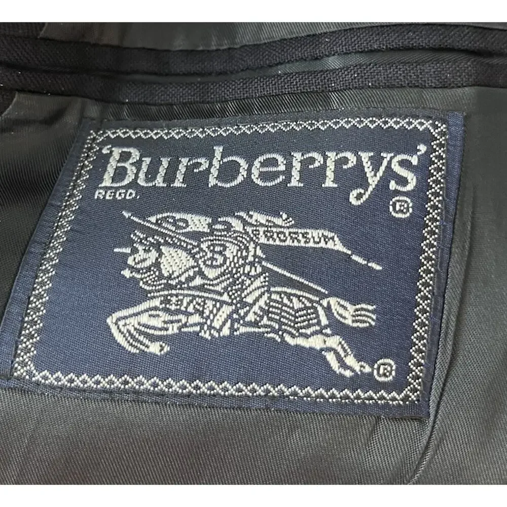 Burberrys Prorsum Navy Wool Single‎ Breasted Men's Blazer Size 48